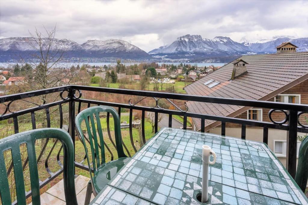 Cabana & Panorama Lac Annecy -Parking & Terrasse Sevrier Exterior photo